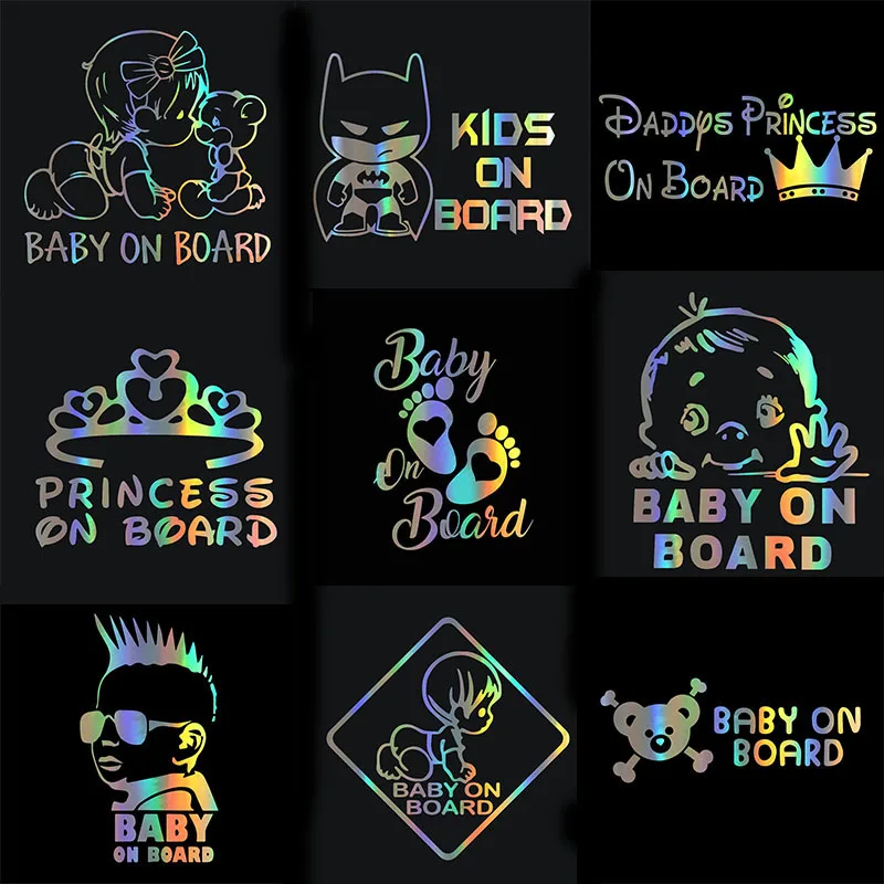 Стикеры для автомобиля забавные виниловые серии детей кузов Машины окно