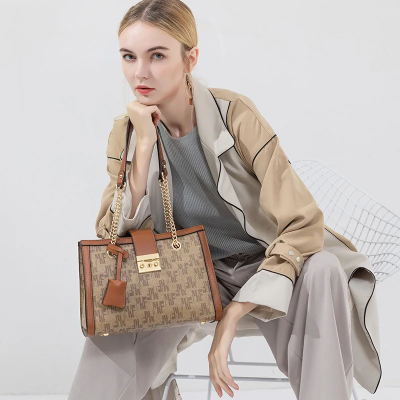 

Классическая клетчатая сумка через плечо для женщин, роскошные сумки, женские сумки, высококачественные кошельки и сумки из натуральной ко...