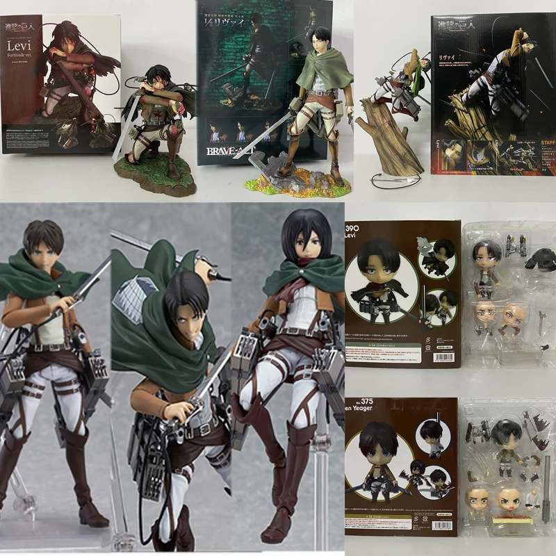 Игрушечная фигурка Эрена джейгера Микаса Аккермана Леви из игры атака на