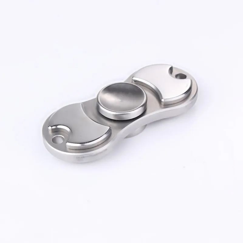 

Hot Sale Decompression Toy Two-leaf Aluminum Alloy Fingertip Spinning Top Gift Finger Spinning Top
