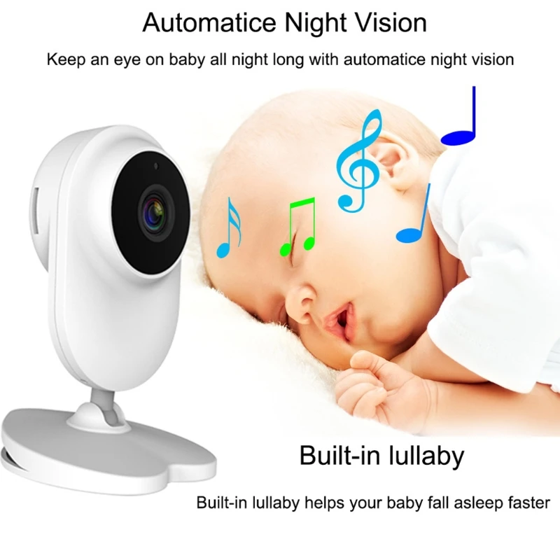 Радионяня с камерой и аудио беспроводная Wi-Fi камера 1080P двухсторонним ночным