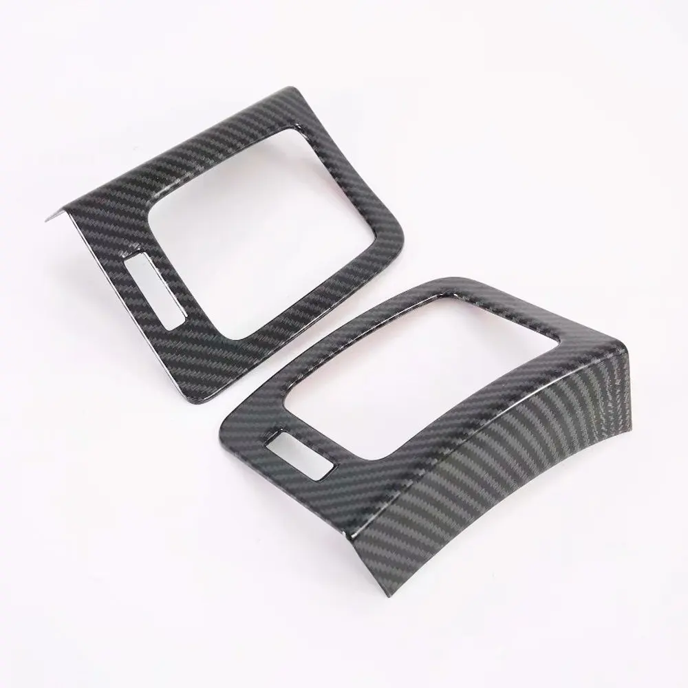 

Подходит для Hyundai Starex H-1, 2 шт., углеродное волокно, ABS хром, передний кондиционер, вентиляционное отверстие, крышка, накладка, молдинги, автомобильный Стайлинг