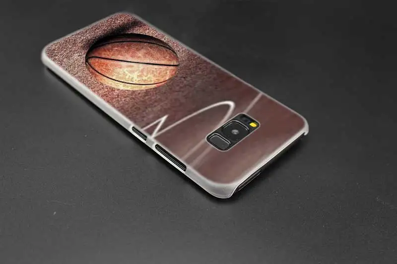 Sheli Баскетбол темный прозрачный Note 10 9 pro Жесткий чехол для samsung Galaxy S4 S5 S6 S7 S8 S9 Plus Edge Mini s10 lite