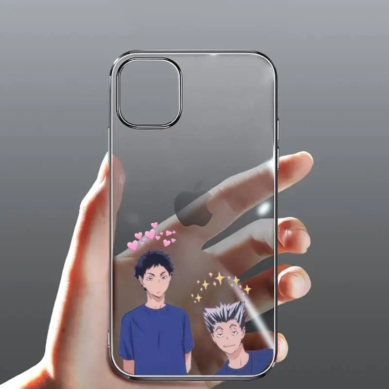 

Haikyuu Phone Case Transparent for Clear iPhone case 11 12 mini pro XS MAX 8 7 6 6S Plus X 5S SE 2020 XR