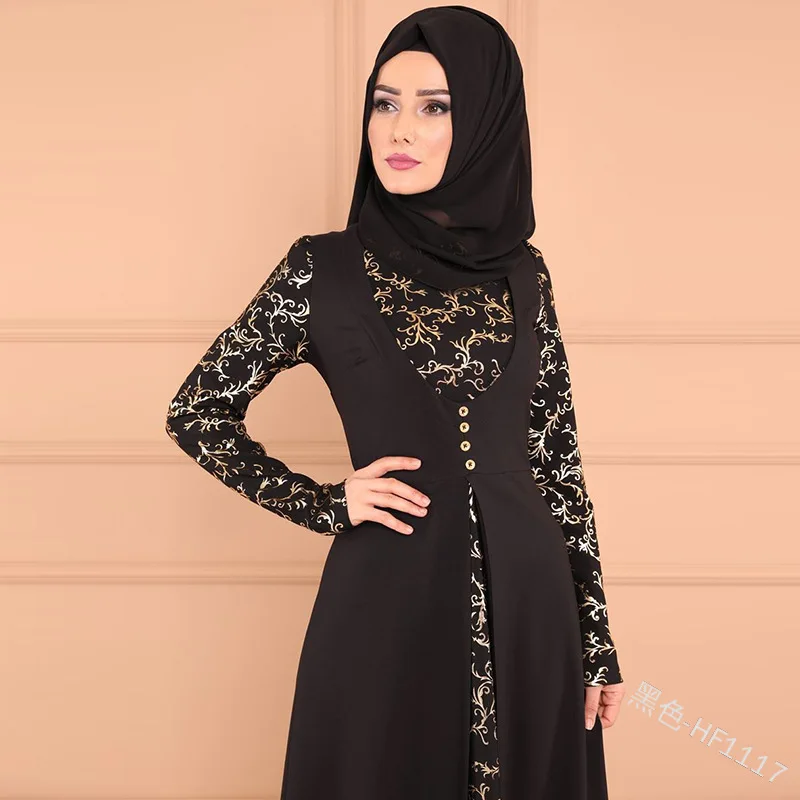 Элегантное мусульманское платье с принтом abaya, вечернее платье, кардиган-кимоно, длинные халаты Jubah, Ближний Восток, Eid, Рамадан, исламский