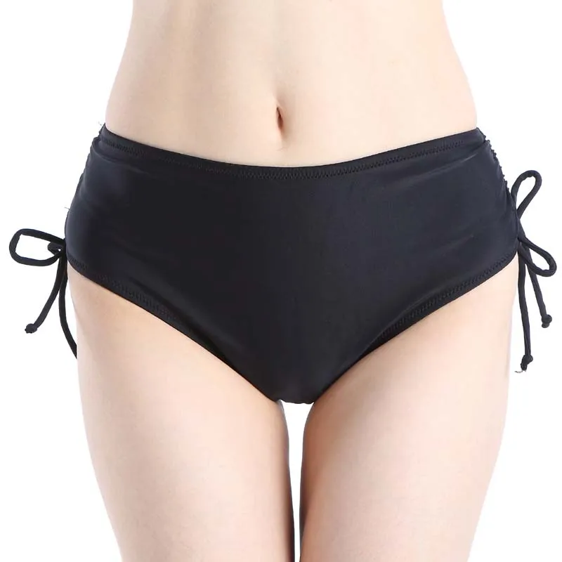 

2020 bikini bottom Bandage women's Sexy Bikini Padded suit female swimwear swimming trunks for women adjustable waist panties