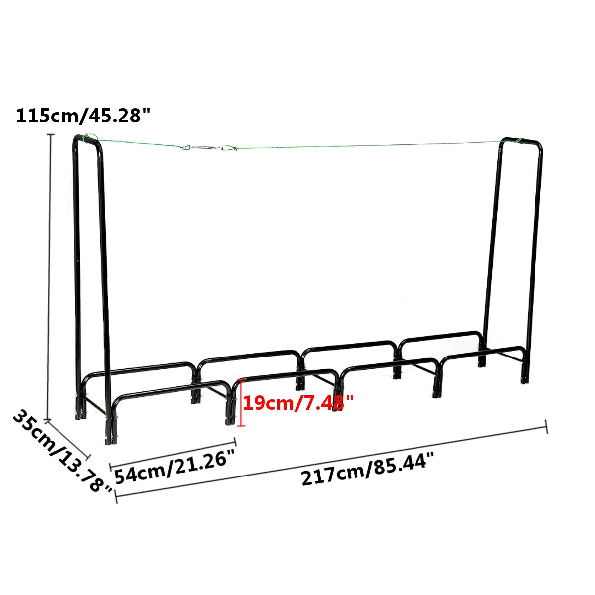 

Firewood Organizer Stable Structure Household Outdoor Firewood Log Storage Rack Organizer for Fireplace Backyard Patio