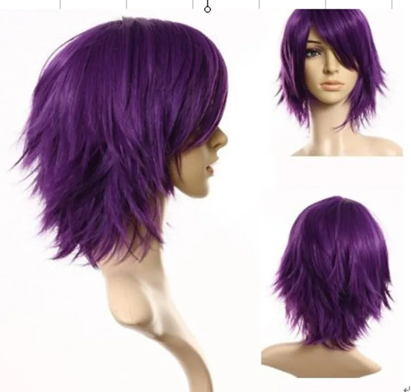 Парик Аниме Kuroko No Basuke YOSEN Murasakibara Atsushi фиолетовый косплей костюм Баскетбол