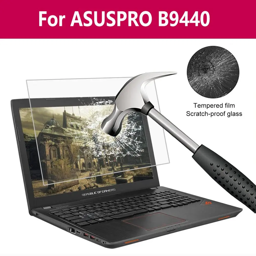 Для Asuspro B9440 Стекло Экран протектор 0 3 мм с уровнем твердости 9H прозрачная HD
