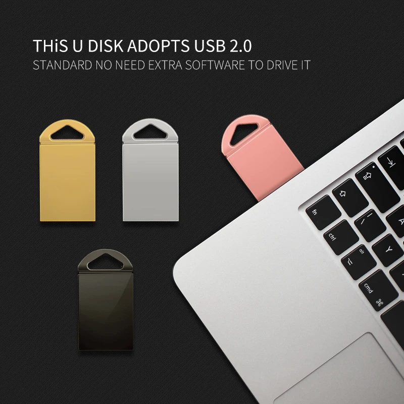 Горячая Распродажа мини металлические 32 ГБ USB 2 0 10 шт. индивидуальные флэш