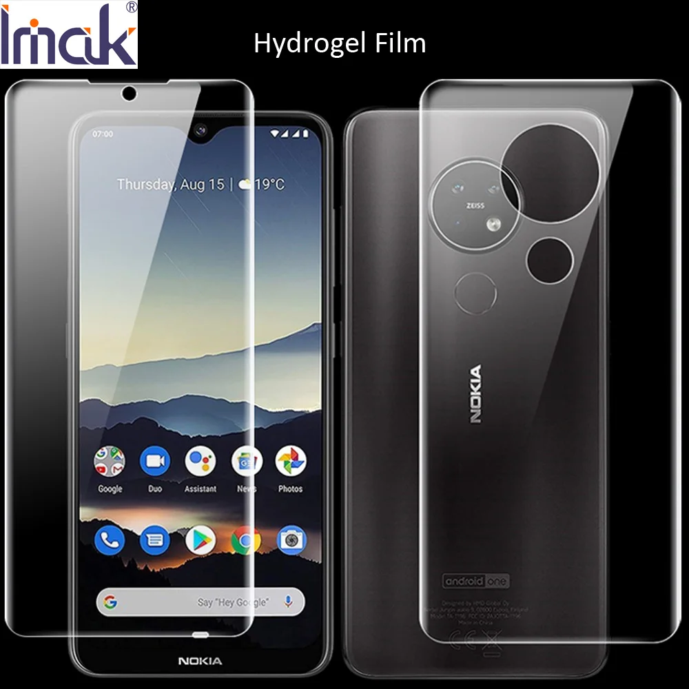 Гидрогелевая пленка imak Для Nokia 7 2 6 задняя Передняя и защитная прозрачная