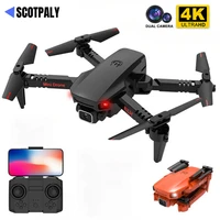 new mini e2 drone professional 4k hd dual camera wifi fpv drone height keeping optical flow foldable rc quadcopter toys gift