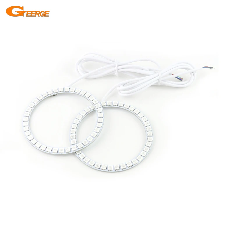 

Светодиодный светильник Geerge 2 x RGB, с ангельскими глазками, многоцветные, Сверхяркие, SMD, светодиодный, не входит в комплект, не может работать ...