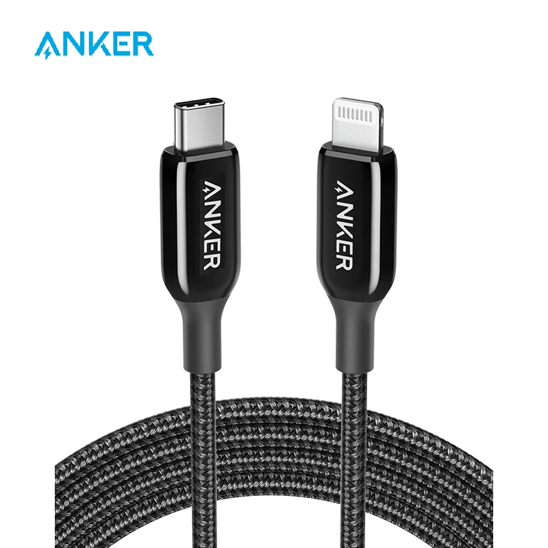 Кабель Anker с USB C на Lightning 3 фута + III MFi сертифицированный кабель для iPhone 11/11 Pro/11 Pro Max