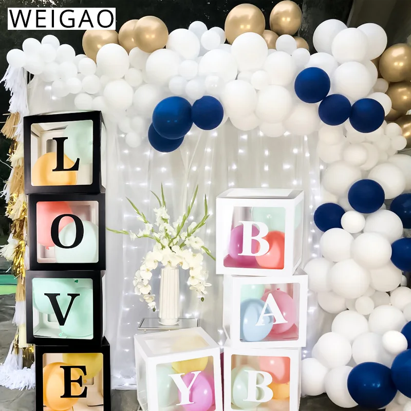 WEIGAO, прозрачный держатель для воздушных шаров, латексные воздушные шары, арки, гирлянды для мальчиков и девочек, вечерние подвесные гирлянды для мальчиков и девочек