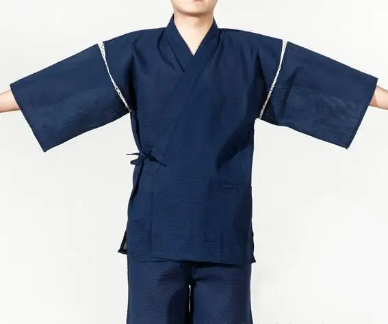 Японское кимоно yukata kimino haori кардиган мужской kimino халат для мужчин черный принт японский Топ haori японская одежда - Цвет: color2