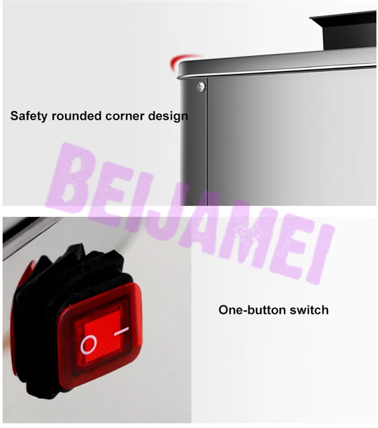 BEIJAMEI New Electric Meat Slicer Cutter Commercial Home Meat Slicing Machine Automatic Meat Cutting Mincing 150 KG/H
