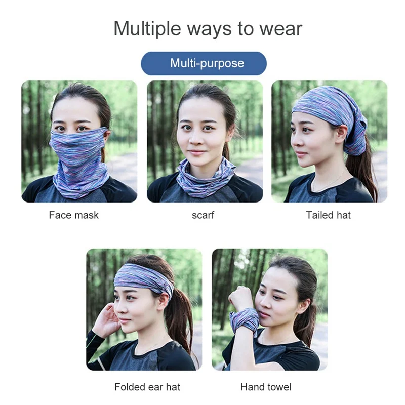 

Men Unisex Ice Silk Sunscreen Turban Motorcycle Bike Riding Hanging Ear Scarf Neck Scarves Wraps