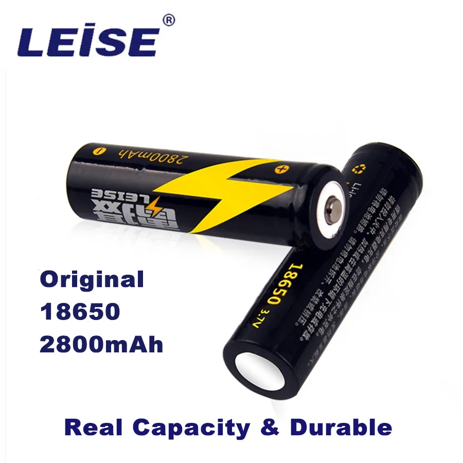 Новый оригинальный 18650 2800mah перезаряжаемый литиевый аккумулятор 3 7 v реальная