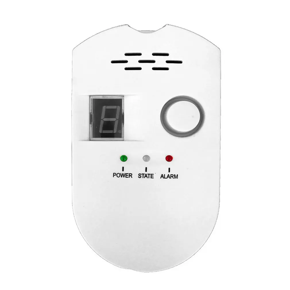 

Natural Gas Biogas Detector Alarm 85dB High Sensitive Kitchen Alarm Combustible Natural LCD Display Gas Leak Sensor Alarm