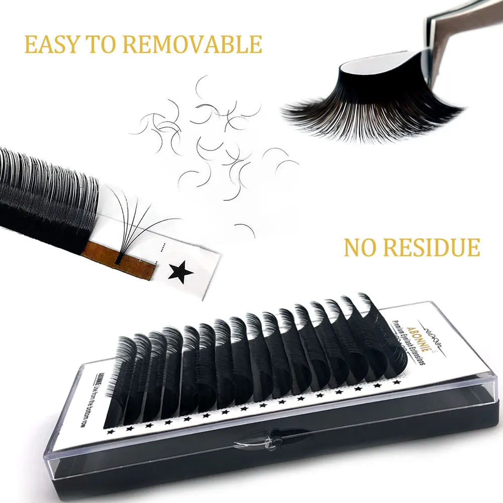 Ресницы ABONNIE синтетические норковые для наращивания накладные ресницы 16