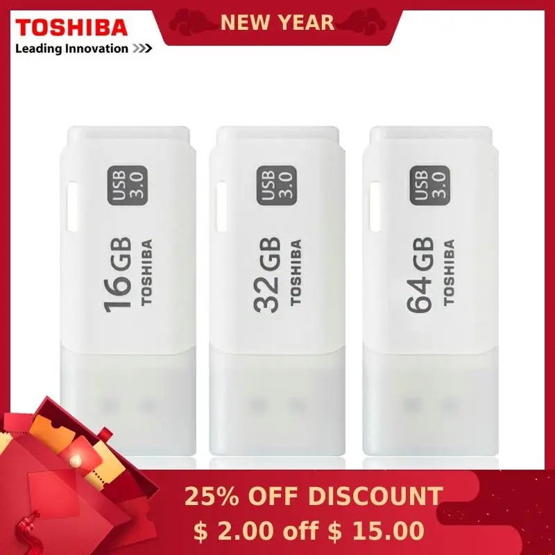 TOSHIBA USB 3 0 флеш накопитель 64 ГБ реальная емкость 32 16 качественная карта памяти