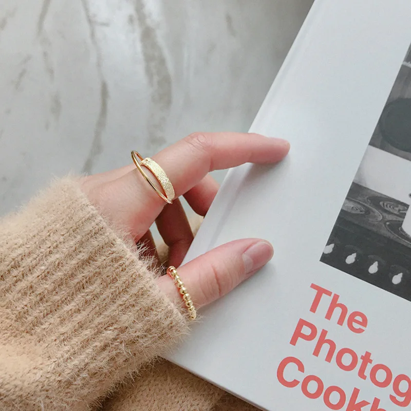 Женское кольцо из серебра 925 пробы с двойным слоем | Украшения и аксессуары