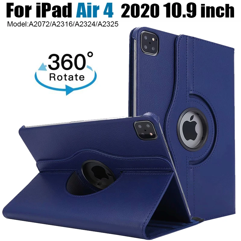 

Funda Case For iPad Air 4 10.9 2020 Tablet Case for air 4 A2072/A2316/A2324/A2325 Case 360 Rotating Case Smart Stand Case Cover