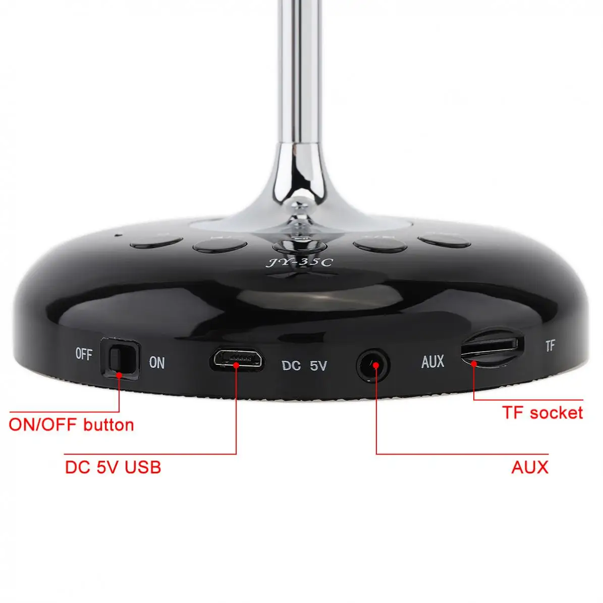 Wireless Bluetooth-compatible Speaker 2000mAh TF Card with 8 Lighting Modes and Hands-free Calls for Bar / Hotel Home Office | Электроника