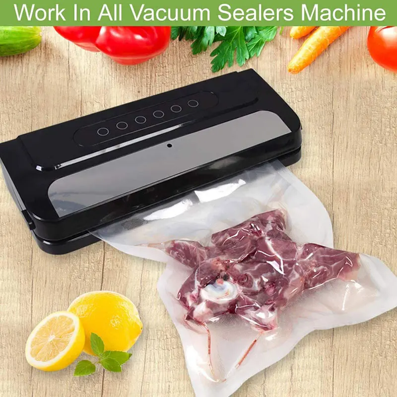 

Vacuum Sealer Bags Roll for Food Saver Commercial Grade BPA Free Puncture Protection 2019ing