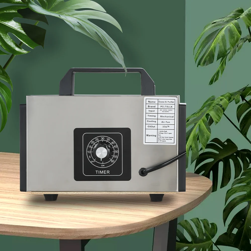 

PCLTSLLK Ozone Generator 220V 32g 10g O3 Ozono Generator Deodorant Disinfection Air Purifier Cleaner Sterilization Equipment