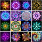 Huacan 5d DIY алмазная живопись полная квадратная мозаика Мандала Алмазная Вышивка Полный комплект цветок украшение дома