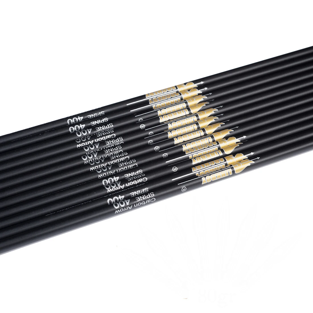 6 шт. Linkboy стрельба из лука ID4.2mm SP400 1000 чистый углерод стрелки 3 дюймов Турция перо