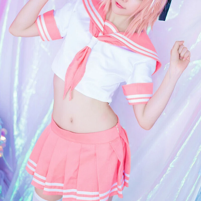 Костюм для косплея апокрифа астольфо школьная форма JK розовый матросский костюм