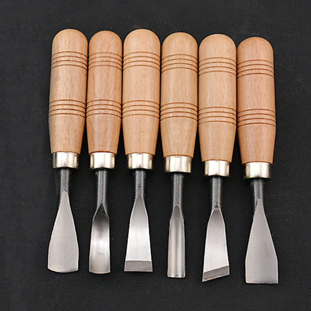 6 шт./компл. Прочные ручные деревообрабатывающие плотники ручная резьба по дереву