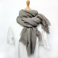 new ladies scarf shawl solid luxury solid cotton muffle bandana suit spring autumn men scarf