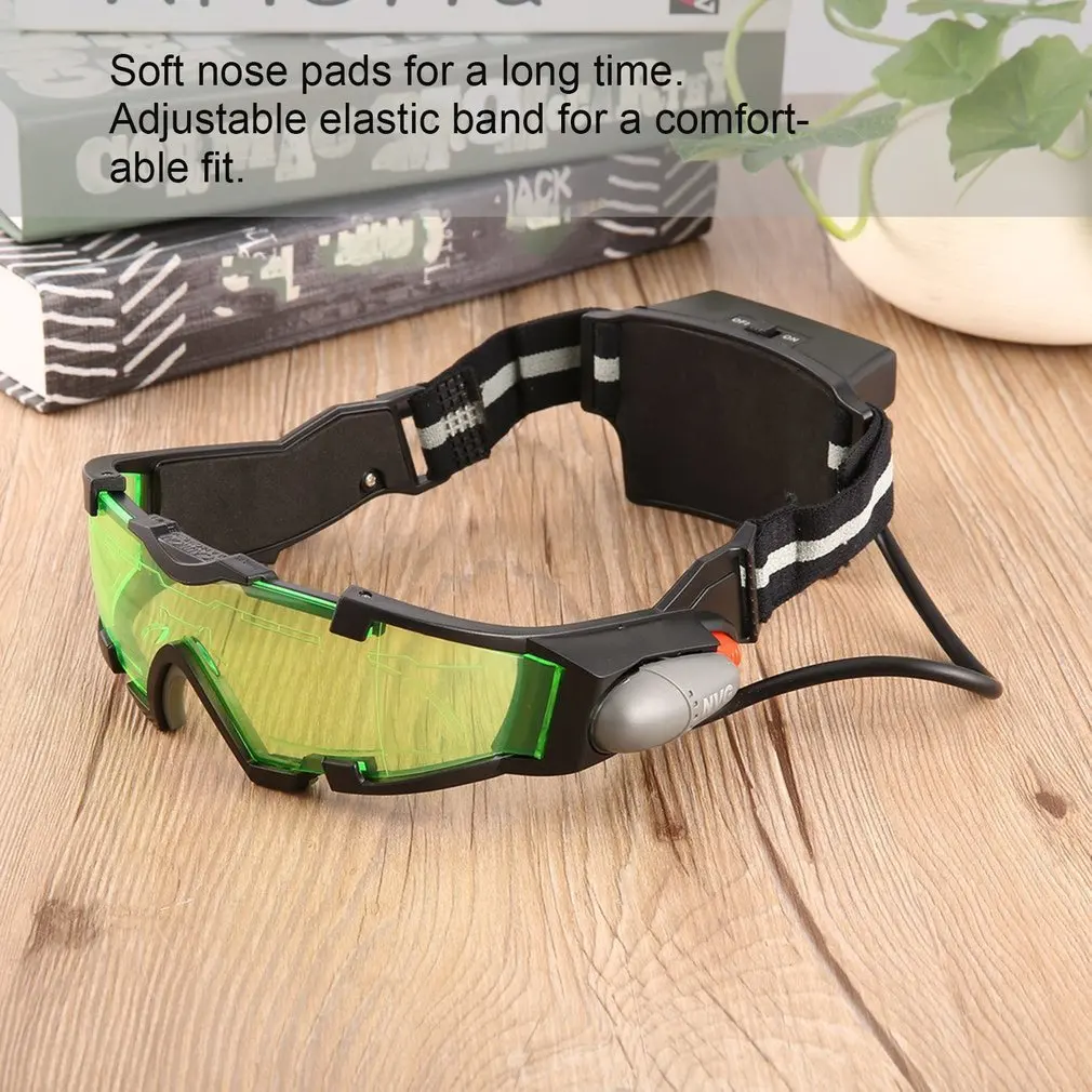 

Glasses Eyeshield Green Lens Adjustable Elastic Band Night Vision Industrial Work Safety Goggles Fashion Reading Glasses