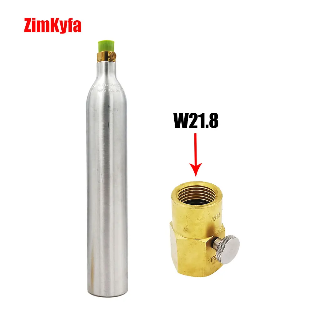 Пустая углекислая бутылка с адаптером для заправки SodaStream Soda Maker W21.8 или