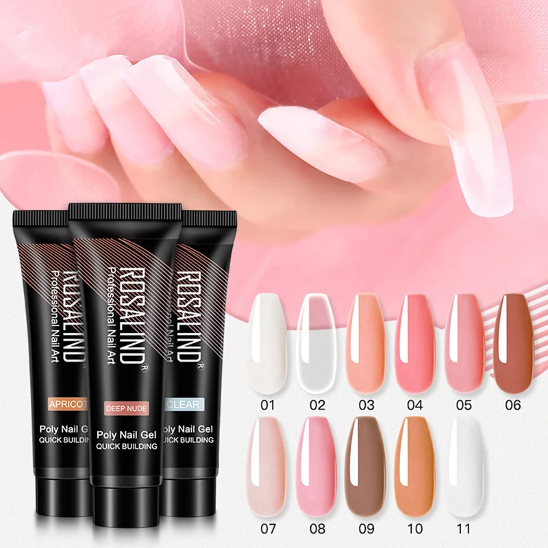 

Poly Nail Gel For Nails Extension Finger nail art Manicure Acryl gel Varnish hybrid Poly UV Gel Polish Extension