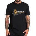 Футболка с логотипом Джеймс Webb космический телескоп забавная футболка JWST исследование о-образный вырез Мягкая Базовая Повседневная хлопковая Футболка европейский размер