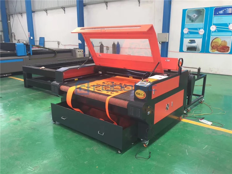 Автоматическая подача co2 cnc CCD камера сканирование Лазерная резка машина для