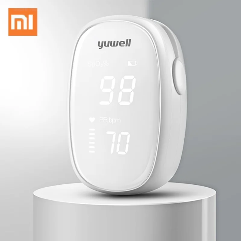

Пульсоксиметр Xiaomi MI на палец, измеритель пульса и уровня кислорода в крови, с OLED экраном