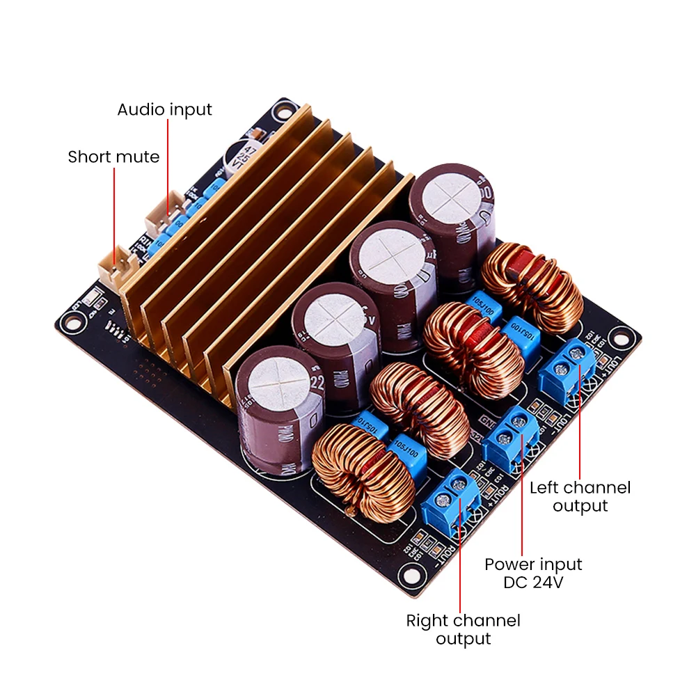 Цифровой усилитель мощности AIYIMA TPA3221 стерео 2*100 Вт 4 Ом акустический звука с
