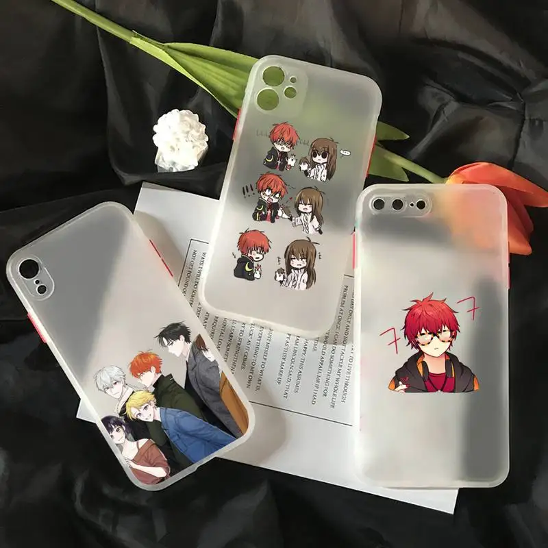 

707 Mystic Messenger anime Phone Case matte transparent For iphone 7 8 11 12 plus mini x xs xr pro max cover