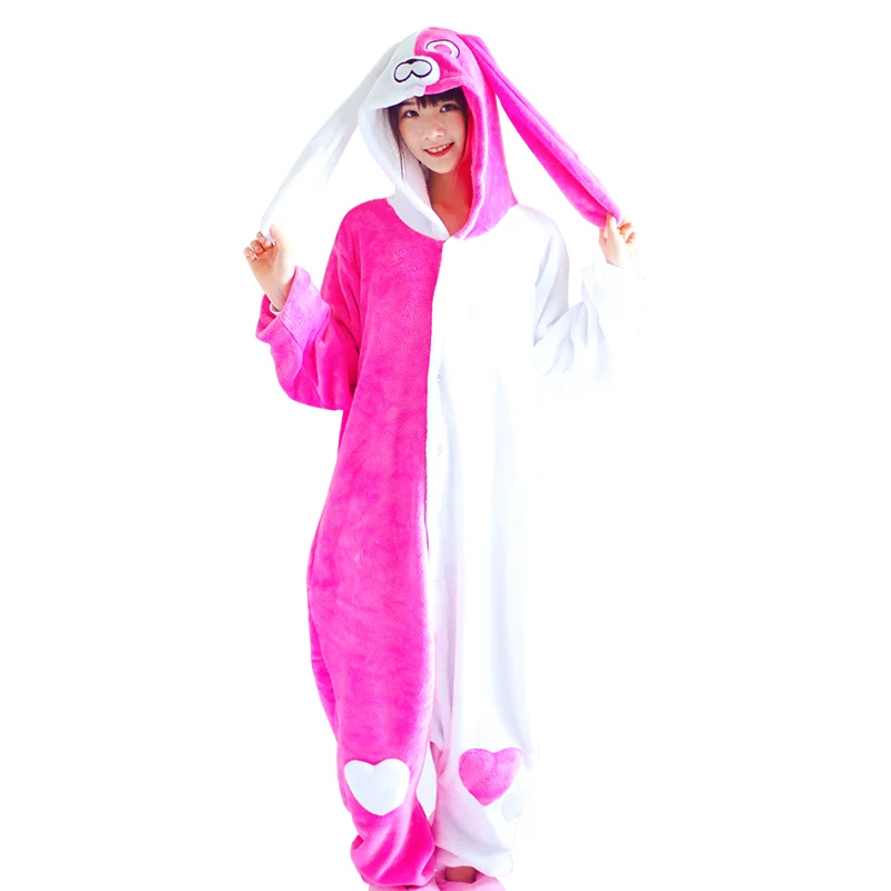 Angela Onesies KIGUCOS, все в одном, зимняя теплая Пижама, мультяшный единорог, комбинезон, цельная Пижама, пижама с капюшоном, одежда для сна, кугуруми, пижама с животными для женщин - Цвет: Angela Onesies
