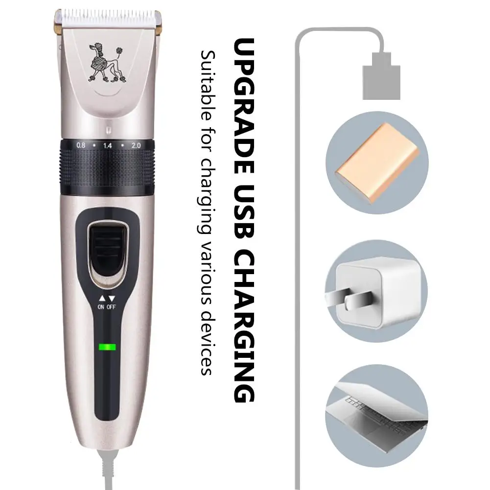 

2-in-1 Electric Hair Clipper Dog Clippe Rechargeable Grooming Clippers Pet Hair Trimmer Electric Scissor Remover Haircut Machine