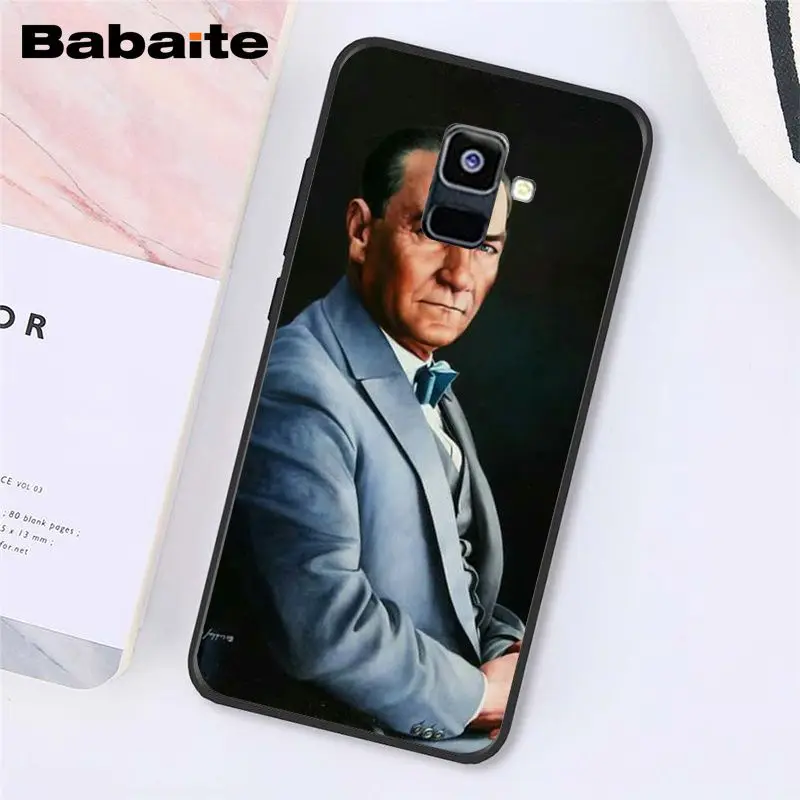 A15 Babaite Turkey Mustafa Kemal Ataturk Phone Case For Samsung Galaxy A7 A50 A70 A8 A3 A6 A6Plus A8Plus A9 - Цвет: A15