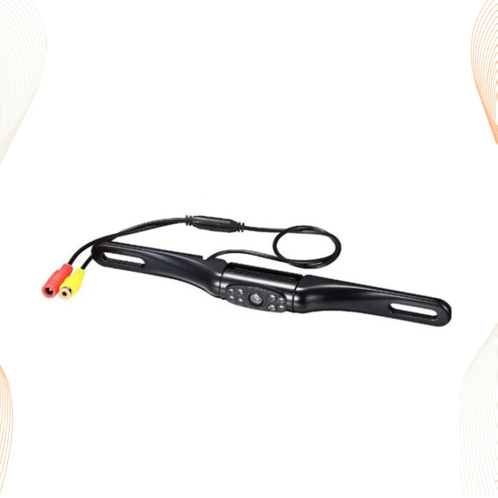 

1Pc 8 LED Metal Professional Vehicle Safety Driving Equipment Vehicle Camera Back Sight Camera with Scaleplate Holder (Black)