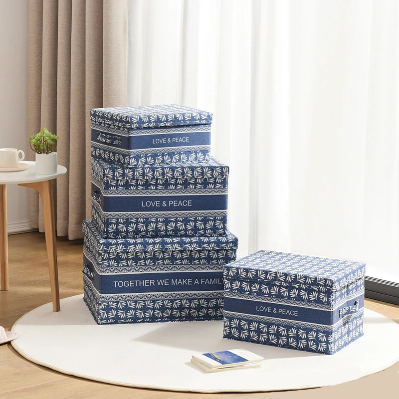 

Fashion Folding Clothes Storage Box Underwear Socks Quilt Wardrobe Organizers Blanket Case Kid Toy Container Accessories Supplie