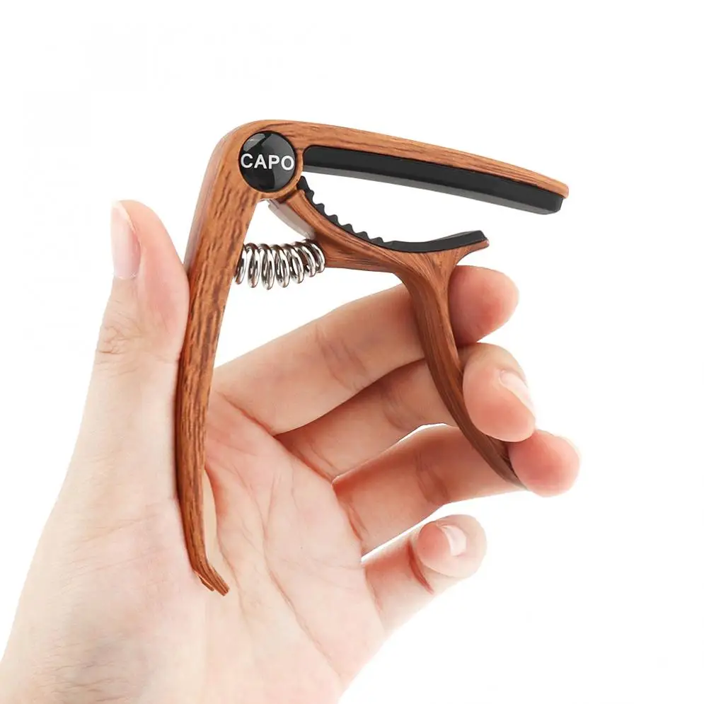 Алюминиевый сплав металла Новое дерево зерна гитара приспособление для быстрой